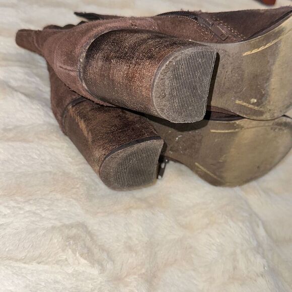 Steve Madden Gretell brown heeled boots | Sz 7.5 - Picture 5 of 9
